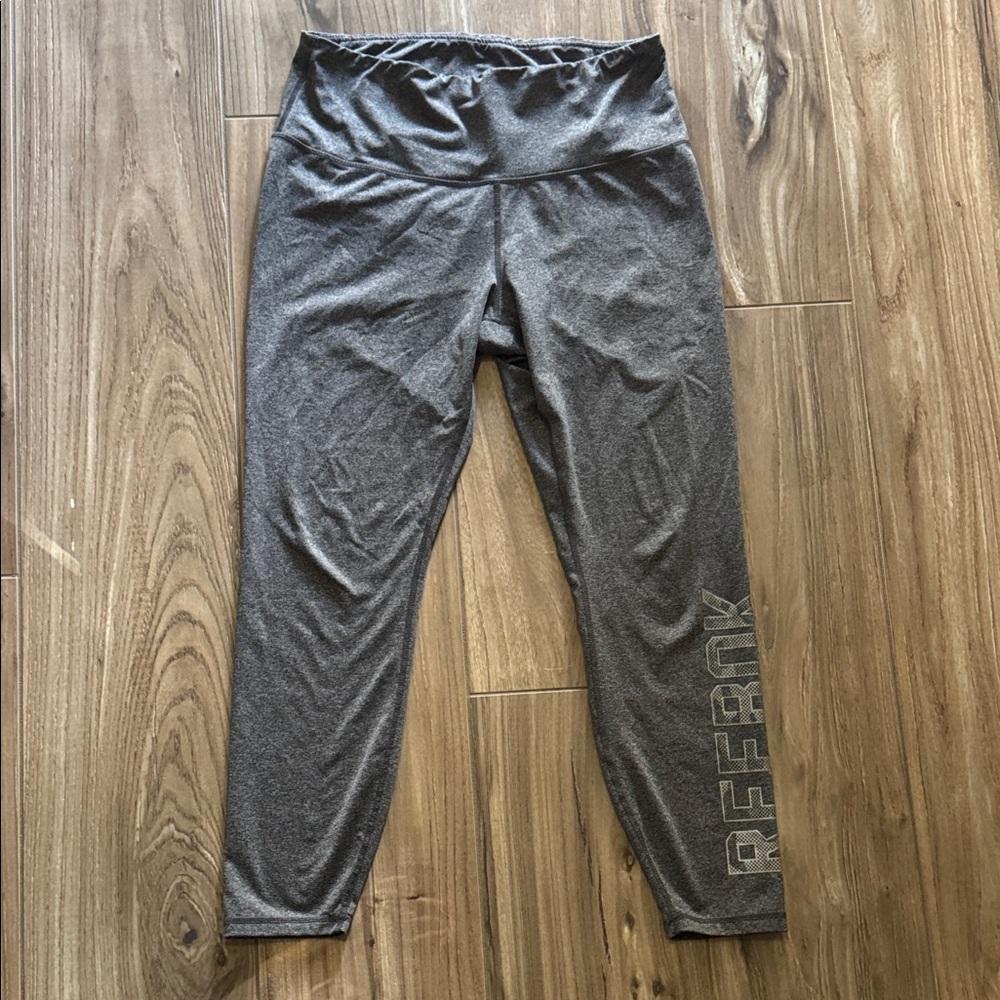 Reebok Gray Women's Yoga Gym Leggings L